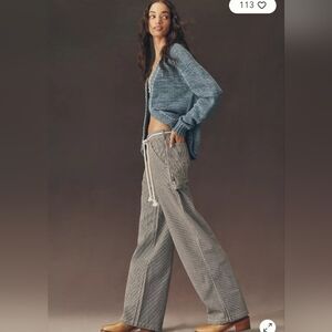 Denimist Teri High Rise Wide Leg In Railroad Gray